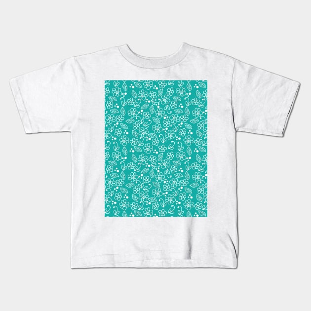 Telling Teal Kids T-Shirt by besimplybetter